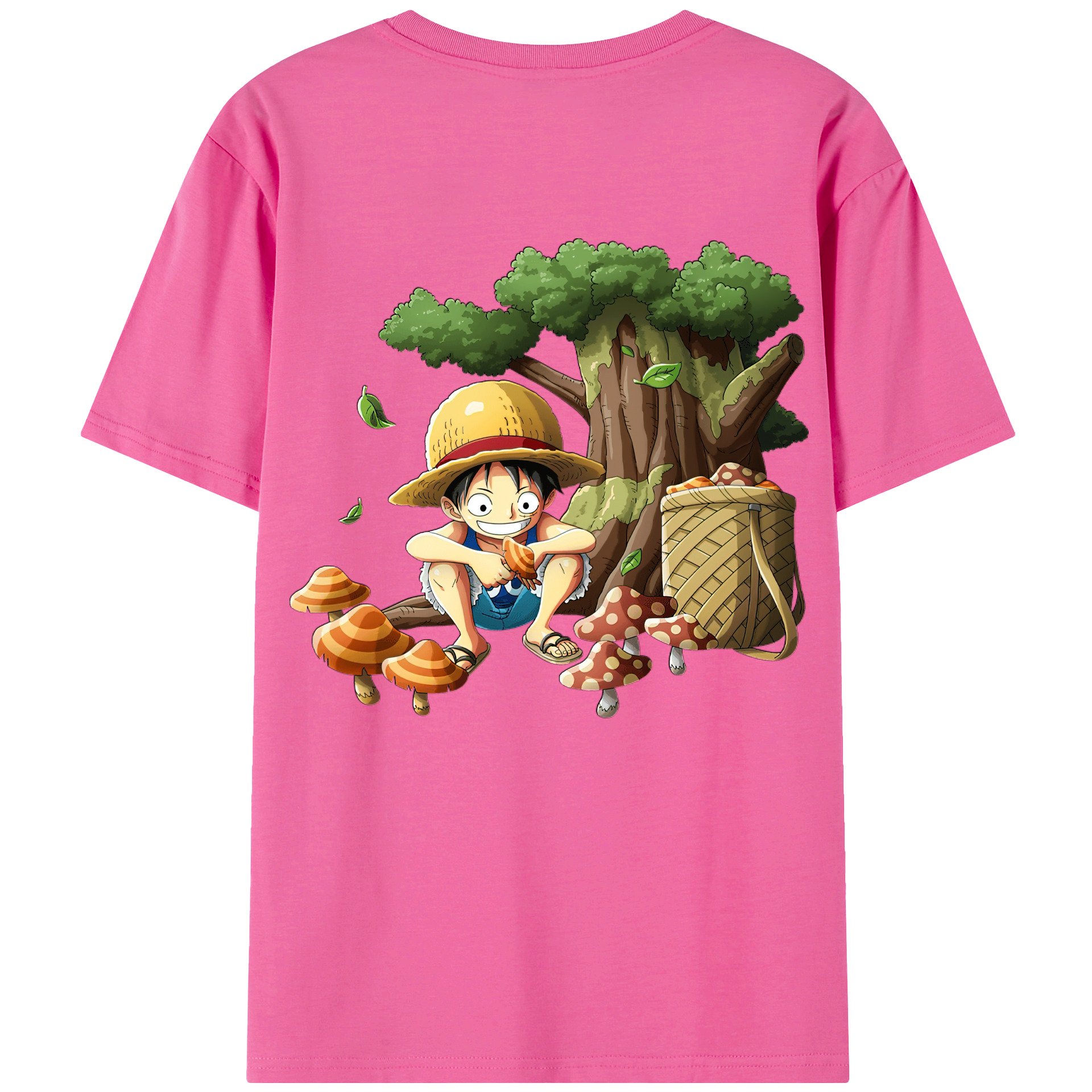 （画像用） ワンピース モンキー・D・ルフィ ONE PIECE Monkey D. Luffy レディース半袖Tシャツ(バックプリント)
